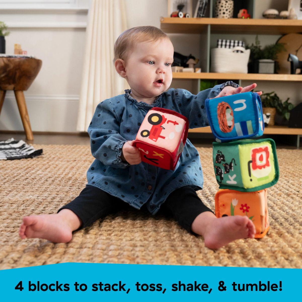 Baby Einstein Alpha Stacks Soft Blocks | Mothercare SG